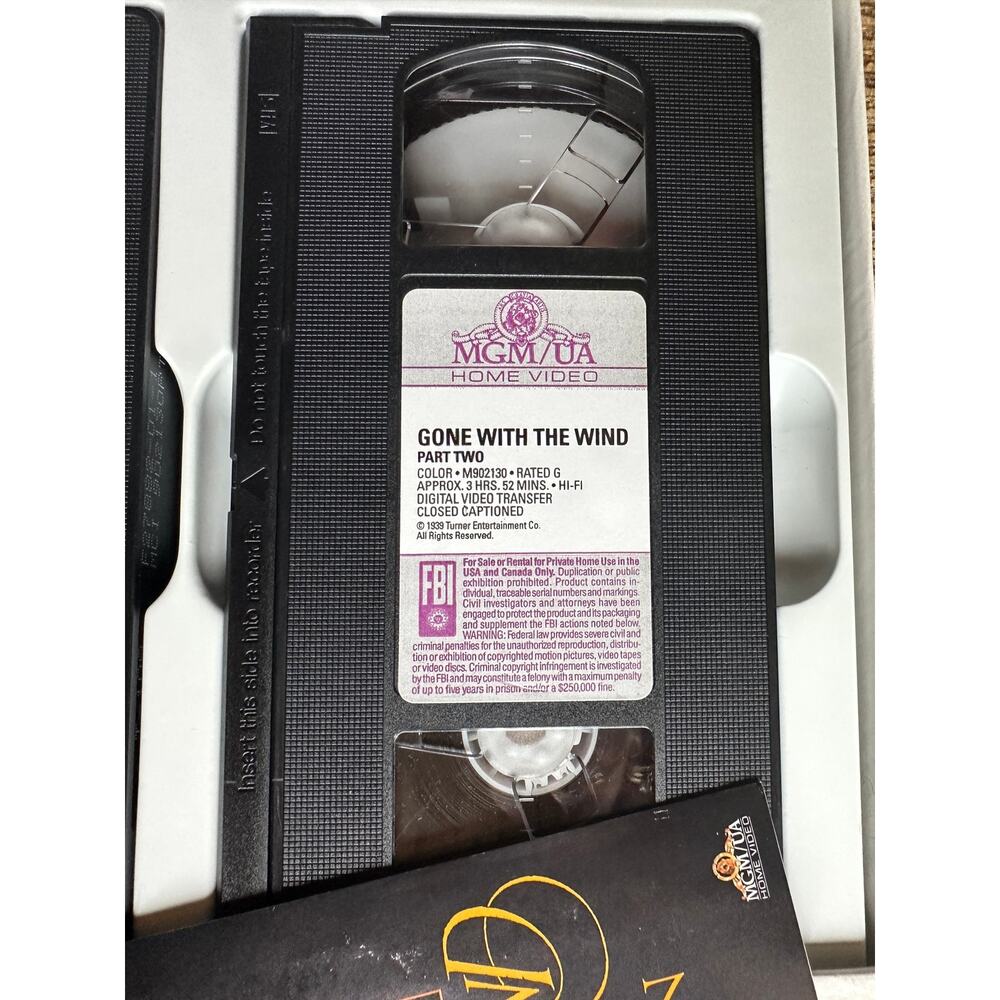 Gone With The Wind 50th Anniversary Limited Edition VHS - Picture 4 of 7